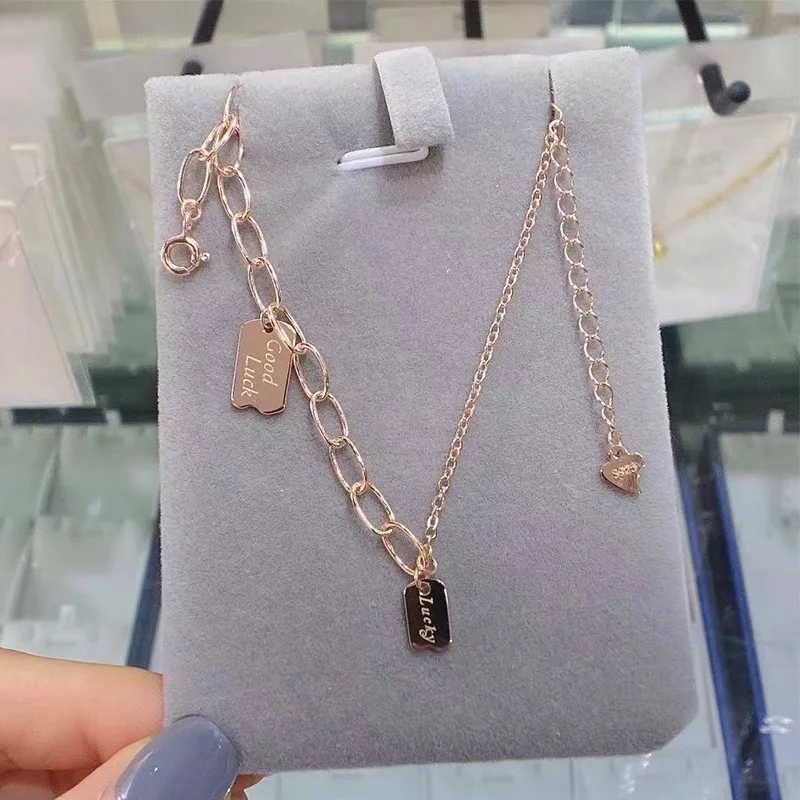 New fashion trend S925 silver lucky cold wind high-end niche design girls bracelet
New fashion trend S925 silver lucky cold wind high-end niche design girls bracelet