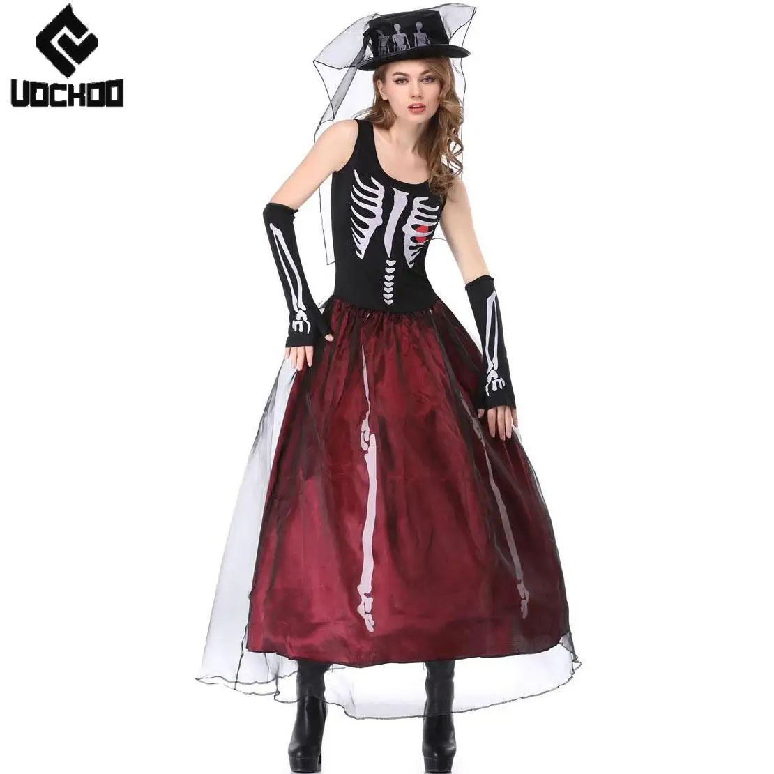 Halloween Witch Dress Suit Ghost Bride Cosplay Costume Women Carnival Gown Day of The Dead Skeleton Dress Festival Party Outfit
Halloween Witch Dress Suit Ghost Bride Cosplay Costume Women Carnival Gown Day of The Dead Skeleton Dress Festival Party Outfit