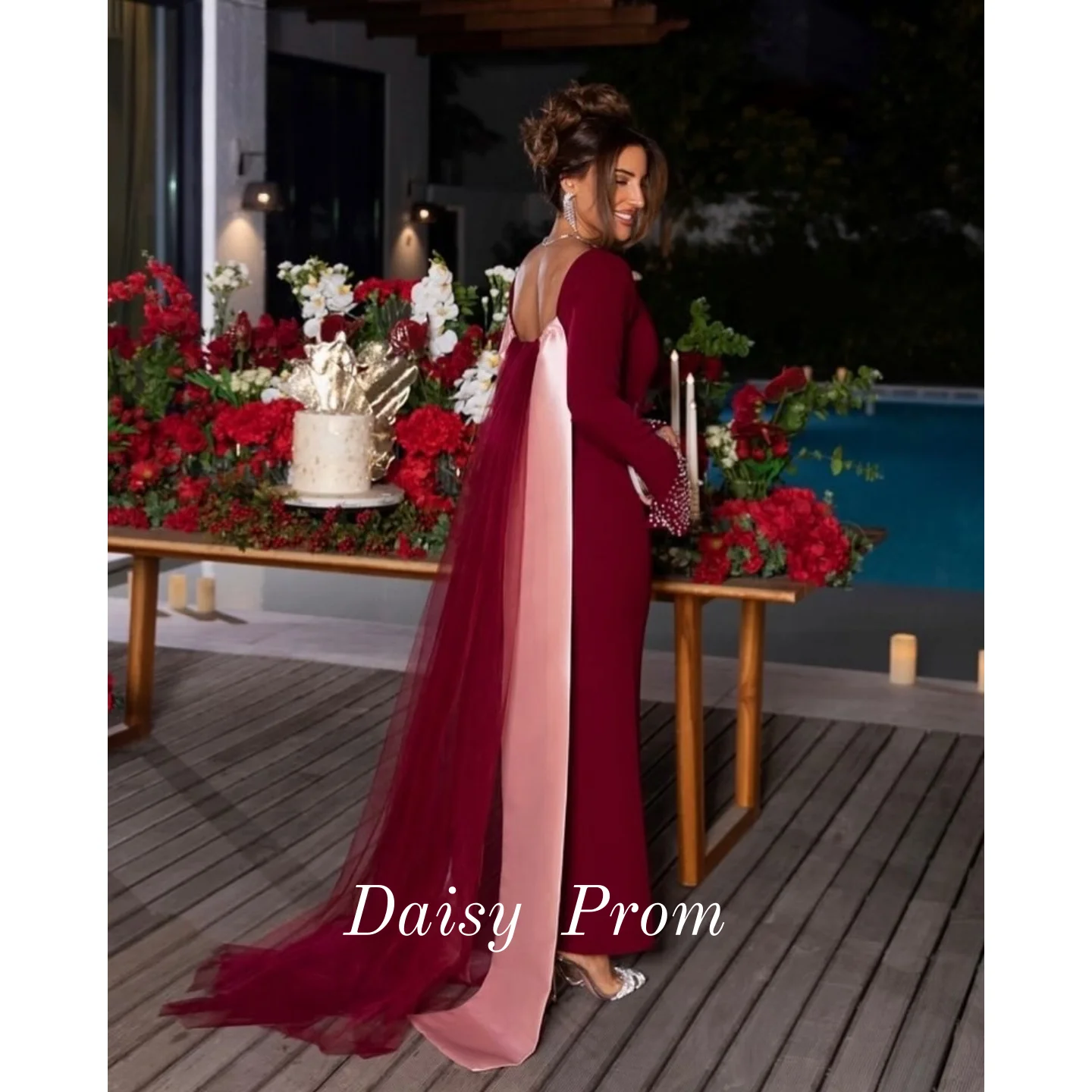V-neck Sheath Prom Dress Bespoke Occasion Formal Evening Dress Customized Elegant Pleat Flower Long Shawl Party Gown
V-neck Sheath Prom Dress Bespoke Occasion Formal Evening Dress Customized Elegant Pleat Flower Long Shawl Party Gown