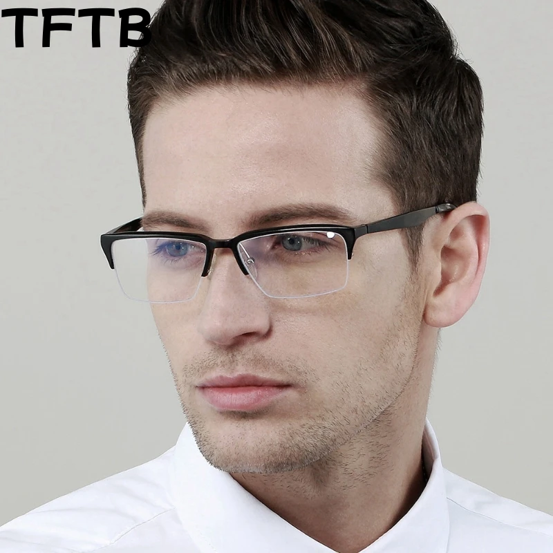 TFTB New Men's Half Frame Glasses Business Square Small Aluminum Sports Eyewear Ultralight Optical Prescription Eyeglasses 137mm
TFTB New Men's Half Frame Glasses Business Square Small Aluminum Sports Eyewear Ultralight Optical Prescription Eyeglasses 137mm