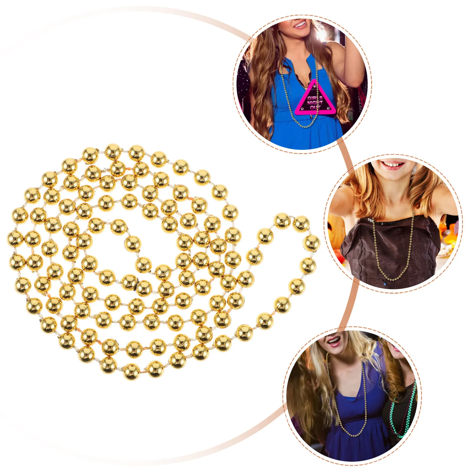 5Pcs Mardi Gras Necklace Carnival Beaded Chain Festive Party Decoration for Festival Parade Cosplay Event Accessories
5Pcs Mardi Gras Necklace Carnival Beaded Chain Festive Party Decoration for Festival Parade Cosplay Event Accessories