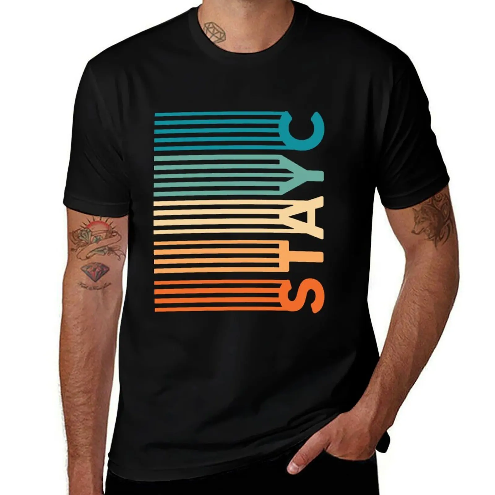 STAYC Retro Verticle Stripes T-Shirt Casual Streetwear Short Sleeve Tee
STAYC Retro Verticle Stripes T-Shirt Casual Streetwear Short Sleeve Tee