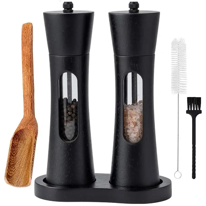 8 Inches Salt and Pepper Grinder Sets Acrylic Transparent Pepper Mill Manual Freshly Ground Seasoning Bottle Core Pepper Grinder
8 Inches Salt and Pepper Grinder Sets Acrylic Transparent Pepper Mill Manual Freshly Ground Seasoning Bottle Core Pepper Grinder