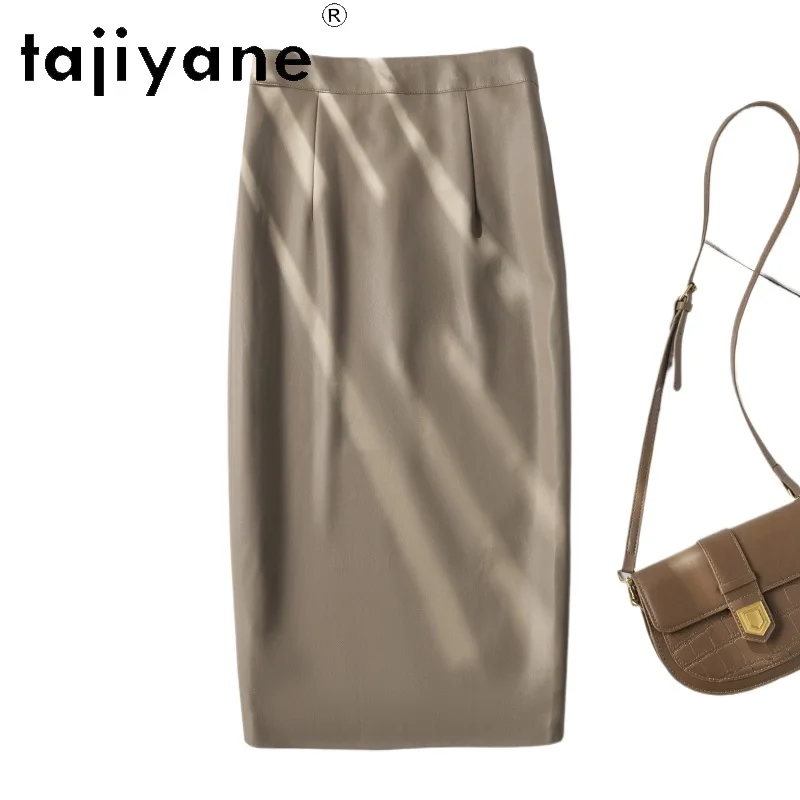 TAJIYANE Genuine Leather Long Skirt Real Sheepskin Light Coffee Skirts for Woman 2025 Spring Elegant Women Clothing Бюстгальтер
TAJIYANE Genuine Leather Long Skirt Real Sheepskin Light Coffee Skirts for Woman 2025 Spring Elegant Women Clothing Бюстгальтер