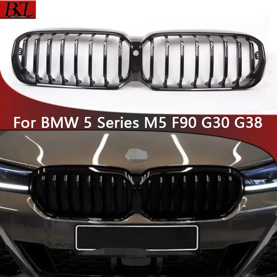 For BMW 5 Series M5 F90 G30 G38 540i 530i Kidney Grille Glossy Black ABS M Style Color Plastic Front Bumper Auto Decor Grill
For BMW 5 Series M5 F90 G30 G38 540i 530i Kidney Grille Glossy Black ABS M Style Color Plastic Front Bumper Auto Decor Grill
