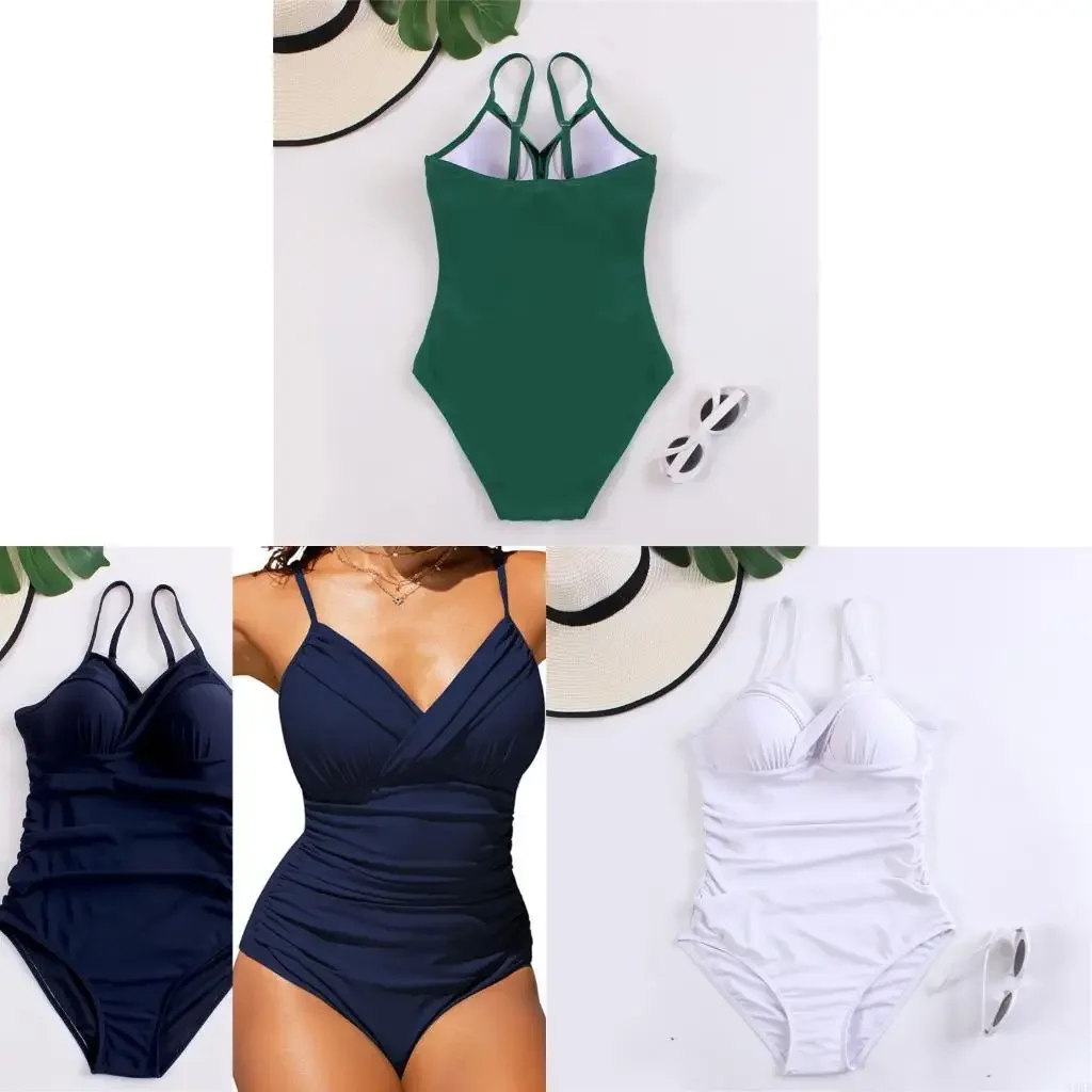 1 Piece Swimsuit For Women Ruched Backless Bathing Suit 1 Piece Swimwears Monkini V Neck Belly Control Swimwears 24BD
1 Piece Swimsuit For Women Ruched Backless Bathing Suit 1 Piece Swimwears Monkini V Neck Belly Control Swimwears 24BD