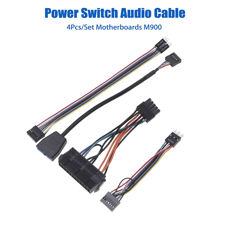 4Pcs/Set Motherboards M900 Suitable For Lenovo Chassis To Ordinary Chassis Transfer Wiring Power Switch USB Cable Audio Cable
4Pcs/Set Motherboards M900 Suitable For Lenovo Chassis To Ordinary Chassis Transfer Wiring Power Switch USB Cable Audio Cable