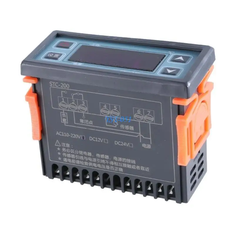 E15A Digital Thermostat Temperature Controller Thermoregulator Relays Heating Cooling for Incubator Refrigeration 220V STC-200
E15A Digital Thermostat Temperature Controller Thermoregulator Relays Heating Cooling for Incubator Refrigeration 220V STC-200