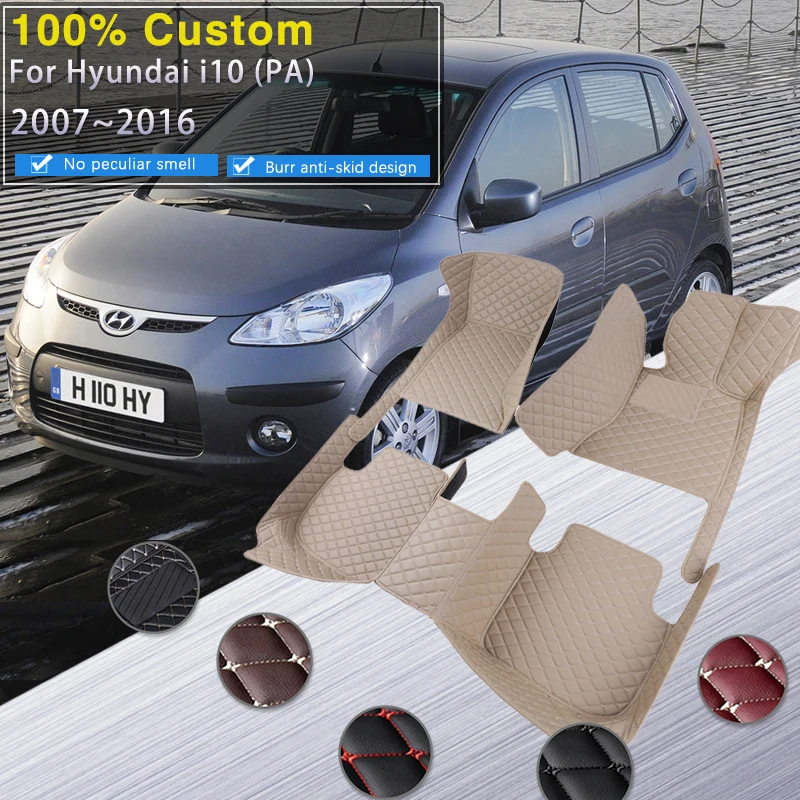 Автомобильные коврики для Hyundai Dodge Inokom i10 PA 2007 ~ 2016, роскошные кожаные коврики, прочные защитные коврики, автомобильные аксессуары
Автомобильные коврики для Hyundai Dodge Inokom i10 PA 2007 ~ 2016, роскошные кожаные коврики, прочные защитные коврики, автомобильные аксессуары