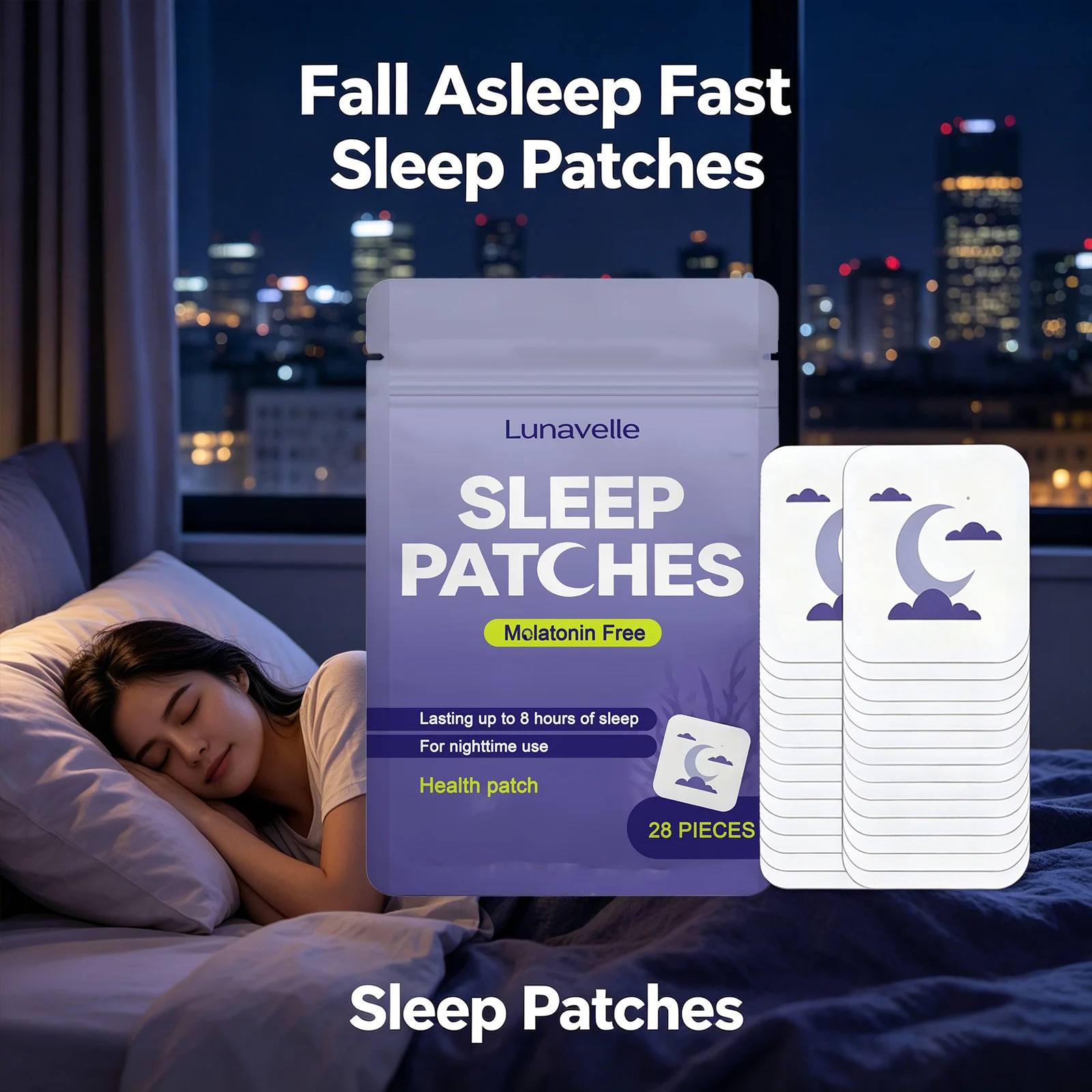 Natural Sleep Aid Patches Promoting Sleep Improving Sleep Quality Calming Nighttime Support Melatonin-Free 8 Hours Sleep Patches
Natural Sleep Aid Patches Promoting Sleep Improving Sleep Quality Calming Nighttime Support Melatonin-Free 8 Hours Sleep Patches