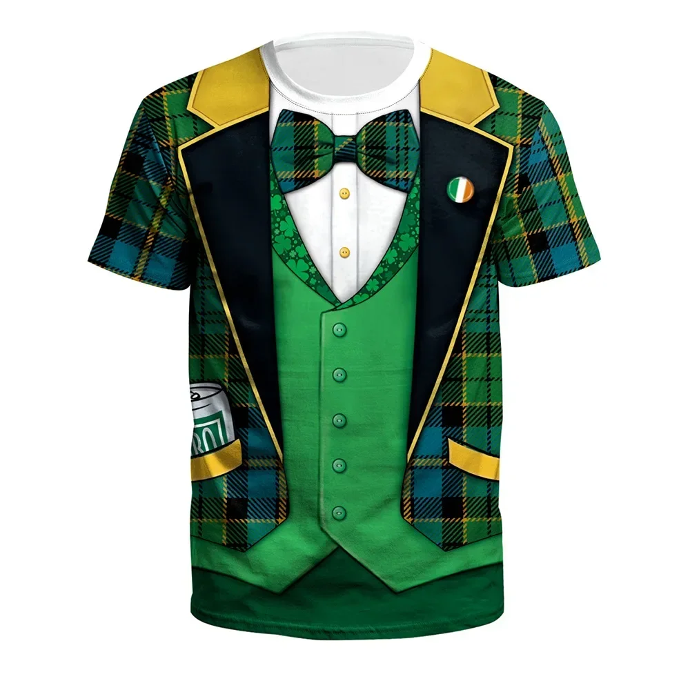 Irish St. Patrick's Day Clothing Green Clover Animal Cat 3D Printing Fashion Men Women's Casual Round Neck Short Sleeve T-shirt
Irish St. Patrick's Day Clothing Green Clover Animal Cat 3D Printing Fashion Men Women's Casual Round Neck Short Sleeve T-shirt