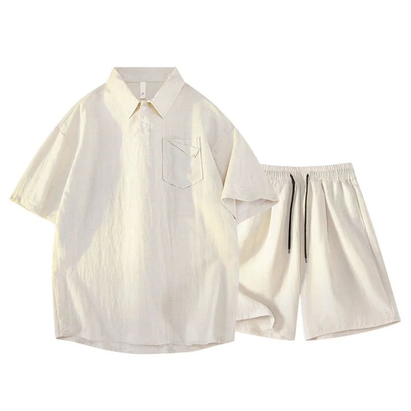Casual Cotton Linen Street Style Hong Kong Fashion Summer New Men's Set T-Shirt Shorts Youth Polyester Nylon Rayon Blend
Casual Cotton Linen Street Style Hong Kong Fashion Summer New Men's Set T-Shirt Shorts Youth Polyester Nylon Rayon Blend