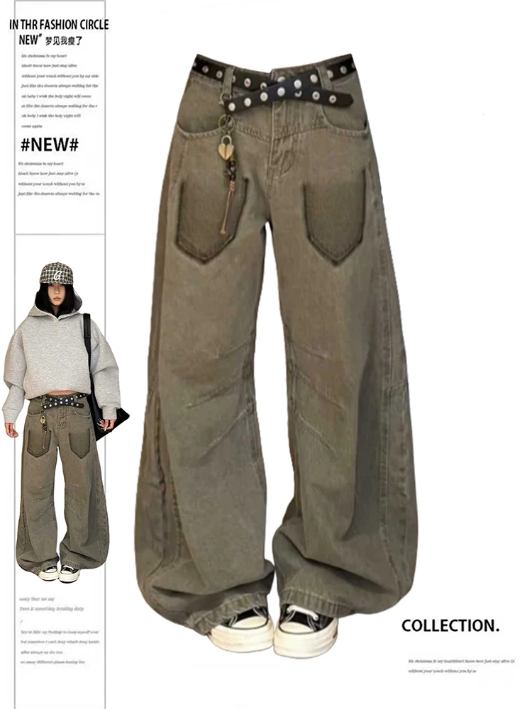 Женские мешковатые джинсы Широкий крой Мужские джинсовые брюки Goblin Core American Retro 2000s Abi Y2K Harajuku Cowboy High Street Chic New Tide
Женские мешковатые джинсы Широкий крой Мужские джинсовые брюки Goblin Core American Retro 2000s Abi Y2K Harajuku Cowboy High Street Chic New Tide