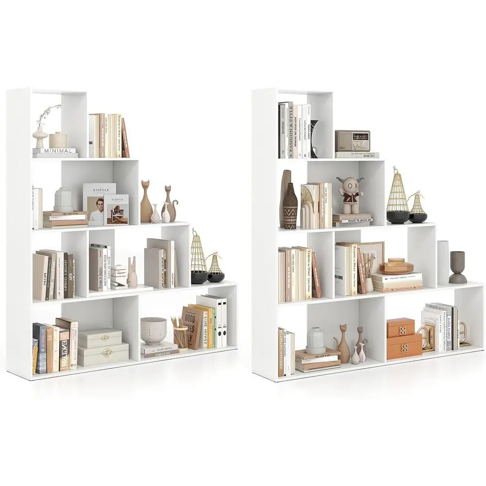 4-Tier Stepped Bookshelf, 6 Cube Ladder Display Rack, 64 Tall Wooden Storage, Anti-Tipping, Home Office Living Room (White)
4-Tier Stepped Bookshelf, 6 Cube Ladder Display Rack, 64 Tall Wooden Storage, Anti-Tipping, Home Office Living Room (White)