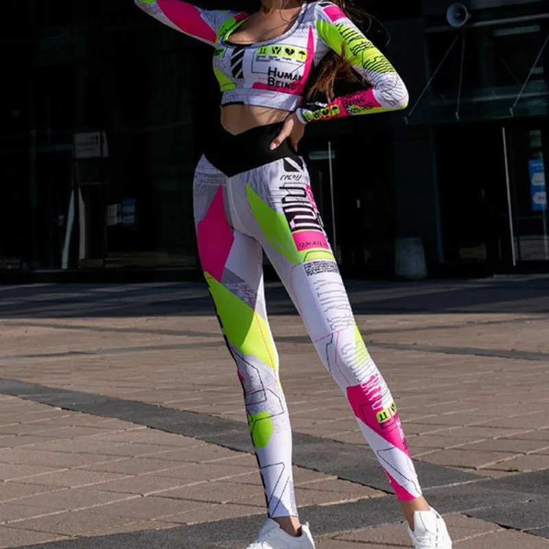 2 Pieces Women's Clothes Stylish Color-Block Letter Print Jacket&Pants Suits Sports Yoga Set for Women Gym Clothing High Waist
2 Pieces Women's Clothes Stylish Color-Block Letter Print Jacket&Pants Suits Sports Yoga Set for Women Gym Clothing High Waist