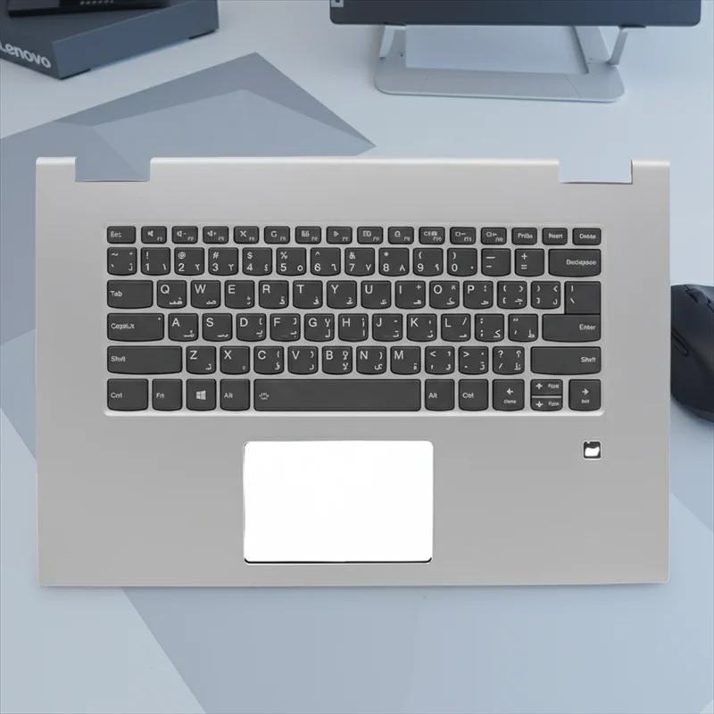 ARA Arabic Keyboard Platinum Upper Case Palmrest Shell Cover For Lenovo Yoga 730 15IKB 15IWL Laptop 5CB0T04896
ARA Arabic Keyboard Platinum Upper Case Palmrest Shell Cover For Lenovo Yoga 730 15IKB 15IWL Laptop 5CB0T04896