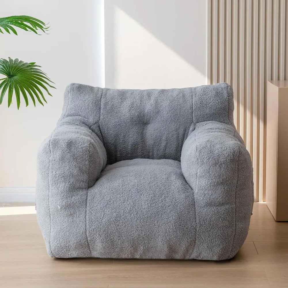Sherpa Bean Bag Chair, Boucle Tufted Bean Bag Couch, Living Room Bean Bag Chair for Adults Kids, Teddy Lazy Sofa Accent Chair w
Sherpa Bean Bag Chair, Boucle Tufted Bean Bag Couch, Living Room Bean Bag Chair for Adults Kids, Teddy Lazy Sofa Accent Chair w