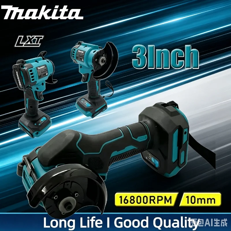 Makita Cordless Electric 3 Inch Angle Grinder Portable Cut Off Saw Mini Circular Cutting Polishing Power Tool
Makita Cordless Electric 3 Inch Angle Grinder Portable Cut Off Saw Mini Circular Cutting Polishing Power Tool
