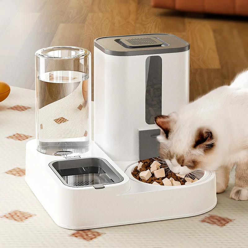 Automatic Feeding and Water Feeding All-in-one Machine, Automatic Cat Feeder Waterer Set, Automatic Pet Food Dispenser
Automatic Feeding and Water Feeding All-in-one Machine, Automatic Cat Feeder Waterer Set, Automatic Pet Food Dispenser