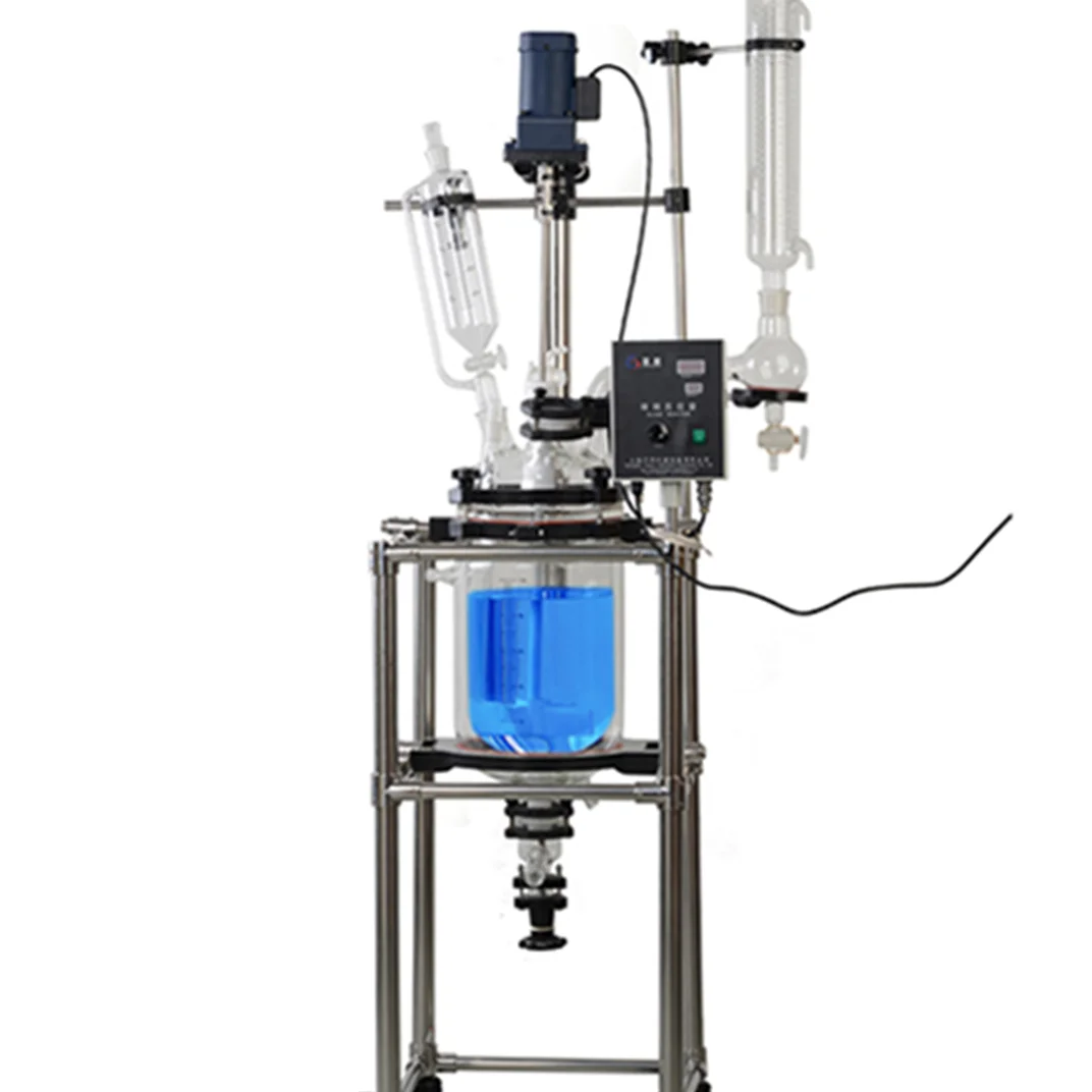 Double glass reactor jacket anti-corrosion vacuum distillation biosynthesis chemical vacuum glass kettle
Double glass reactor jacket anti-corrosion vacuum distillation biosynthesis chemical vacuum glass kettle
