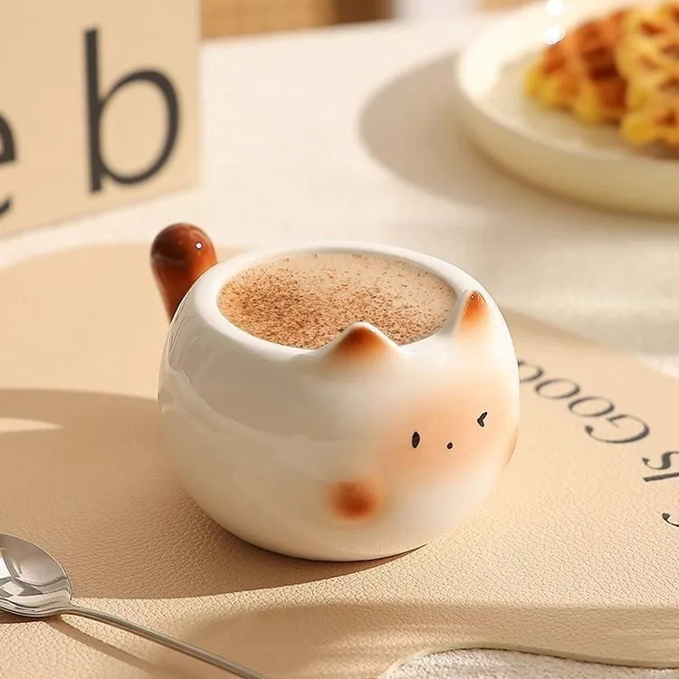 Cute Kitty Siamese Cat Ceramic Mug Home Breakfast Milk Coffee Mugs High-quality Appearance Cartoon Water Cup Birthday Gift
Cute Kitty Siamese Cat Ceramic Mug Home Breakfast Milk Coffee Mugs High-quality Appearance Cartoon Water Cup Birthday Gift