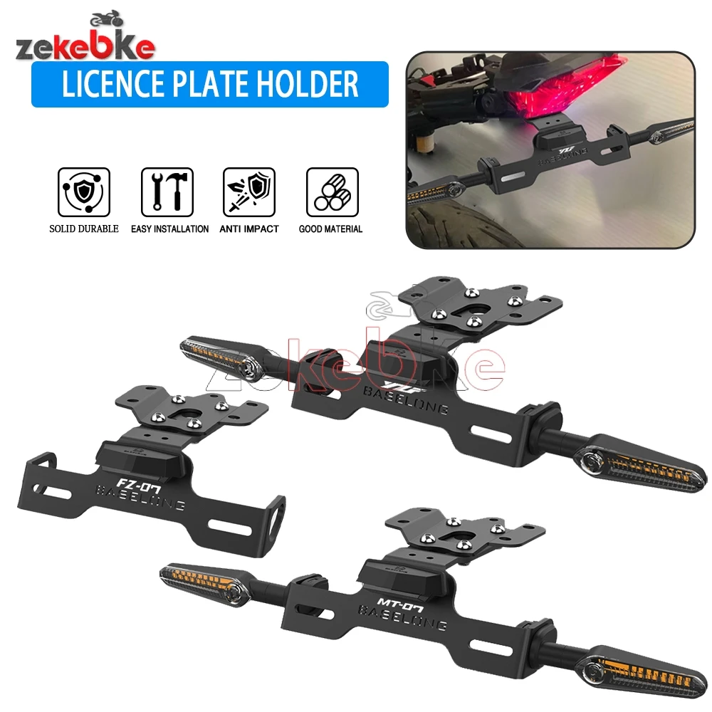 Licence Plate Holder And Turn Signal Light Set For Yamaha YZF R7 MT-07 FZ-07 2013-2016-2017-2018-2019-2020-2021-2022-2023-2024
Licence Plate Holder And Turn Signal Light Set For Yamaha YZF R7 MT-07 FZ-07 2013-2016-2017-2018-2019-2020-2021-2022-2023-2024