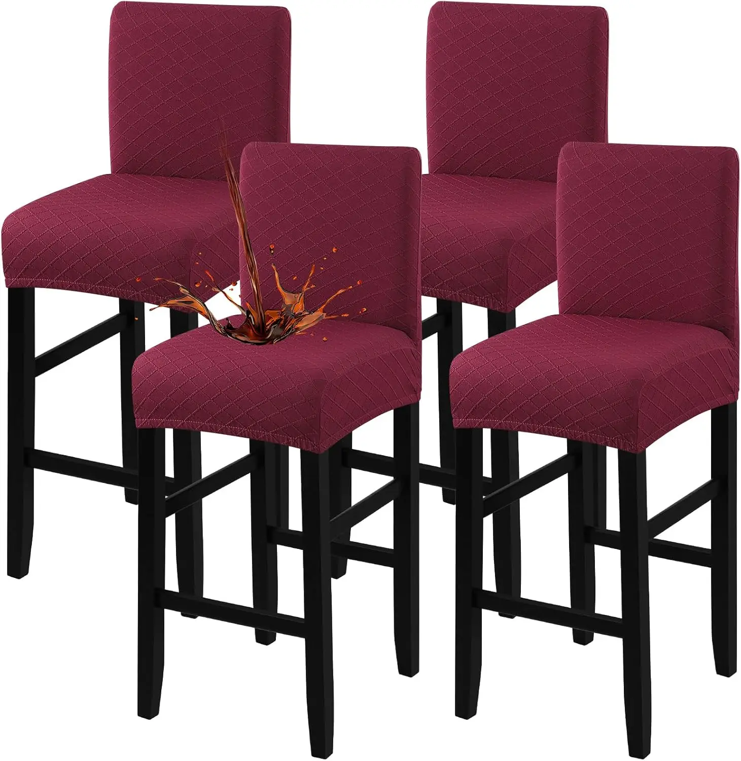 Waterproof Bar Stool Covers 4 Pcs, Stretch Pub Tall Chair Slipcover With Backs Counter Chair Cover Barstool Slipcovers
Waterproof Bar Stool Covers 4 Pcs, Stretch Pub Tall Chair Slipcover With Backs Counter Chair Cover Barstool Slipcovers