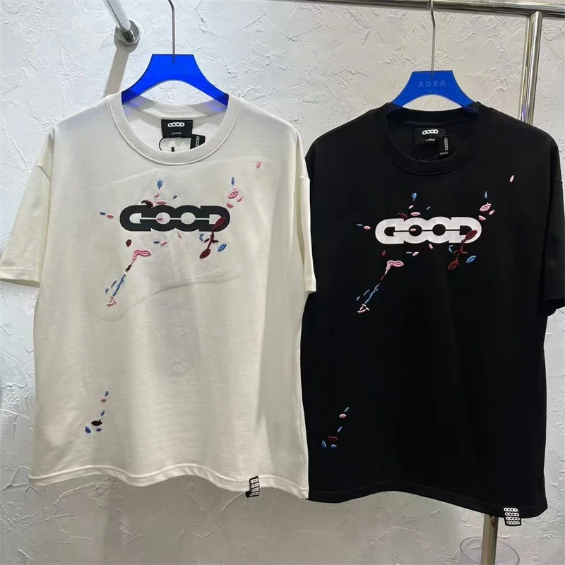 Красочные футболки с вышивкой чернил Goodbrand для мужчин и женщин 1:1, лучшее качество, футболка с логотипом GOODBRAND, футболка
Красочные футболки с вышивкой чернил Goodbrand для мужчин и женщин 1:1, лучшее качество, футболка с логотипом GOODBRAND, футболка