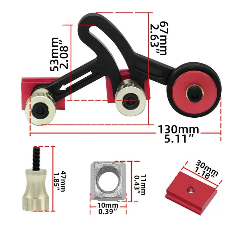 Table Saw Bearing Wheel Pressing Feeding Guide Woodworking Tool Woodworking tool Aluminium alloy
Table Saw Bearing Wheel Pressing Feeding Guide Woodworking Tool Woodworking tool Aluminium alloy