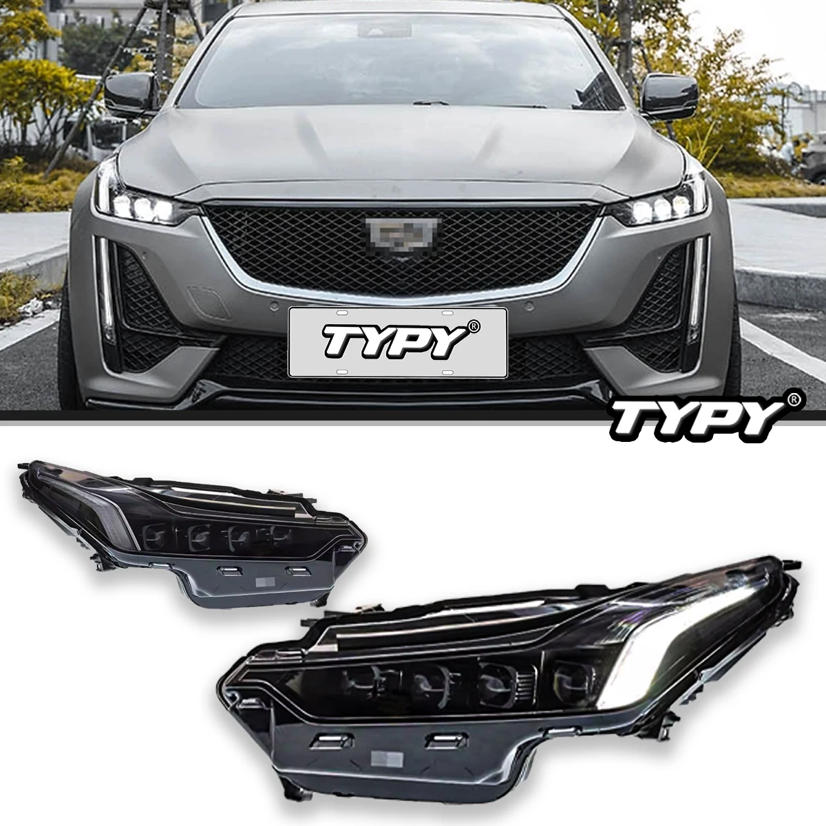 Автомобильные фары TYPY для Cadillac CT5, передняя фара 2020-2023, аксессуары для автомобиля
Автомобильные фары TYPY для Cadillac CT5, передняя фара 2020-2023, аксессуары для автомобиля