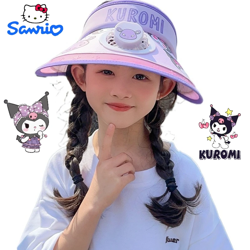 Sanrio Kuromi Cartoon Cute Children's Hat Creative Kawaii Male and Female Summer with Fan Sunshade, Empty Top Hat Gift Wholesale
Sanrio Kuromi Cartoon Cute Children's Hat Creative Kawaii Male and Female Summer with Fan Sunshade, Empty Top Hat Gift Wholesale