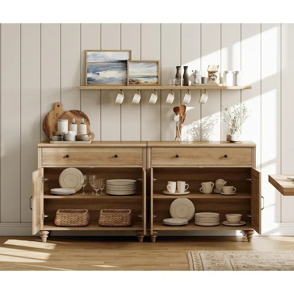Buffet Cabinet with 4 Doors & 2 Drawers, Large Coffee Bar Table | Wood Kitchen Storage Cabinet with Ample Storage Space
Buffet Cabinet with 4 Doors & 2 Drawers, Large Coffee Bar Table | Wood Kitchen Storage Cabinet with Ample Storage Space