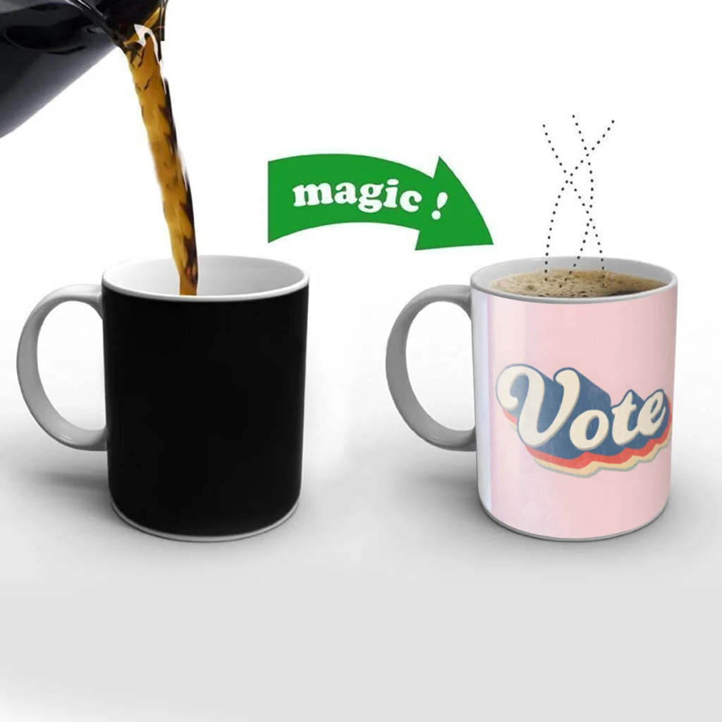 Vote Creativity Change Color Chang mug Ceramic mug Hot Coffee Cup Breakfast Cup Mug Friend Gift
Vote Creativity Change Color Chang mug Ceramic mug Hot Coffee Cup Breakfast Cup Mug Friend Gift