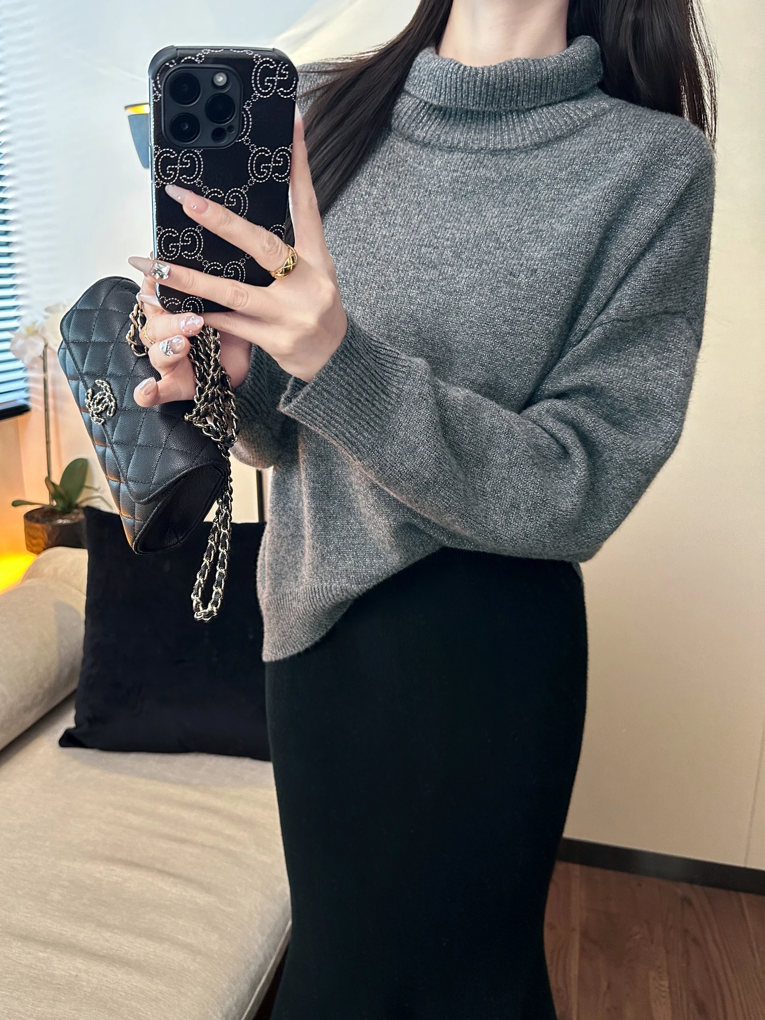 Warm Thiened Woolen High Collar Knitted Sweater Soft Fufu hine Waable Bright Tead Ladies' Crew Ne Pullover Knitwear
Warm Thiened Woolen High Collar Knitted Sweater Soft Fufu hine Waable Bright Tead Ladies' Crew Ne Pullover Knitwear