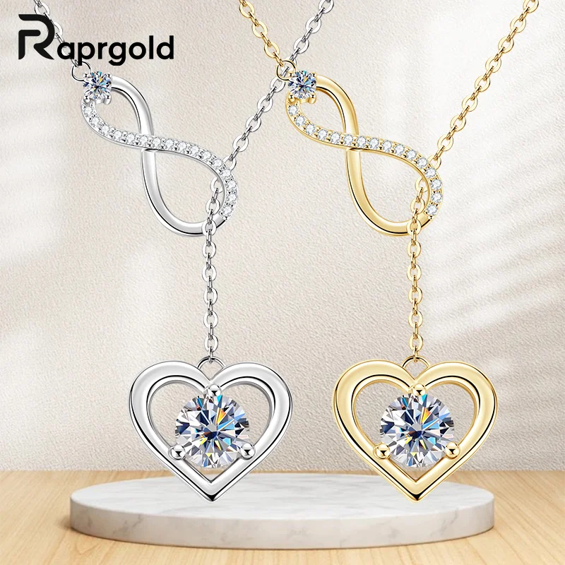 RAPRGOLD GRA сертифицированное муассанит сердце бесконечный кулон ожерелье-цепочка для женщин S925 серебро ожерелья ювелирные изделия подарки
RAPRGOLD GRA сертифицированное муассанит сердце бесконечный кулон ожерелье-цепочка для женщин S925 серебро ожерелья ювелирные изделия подарки