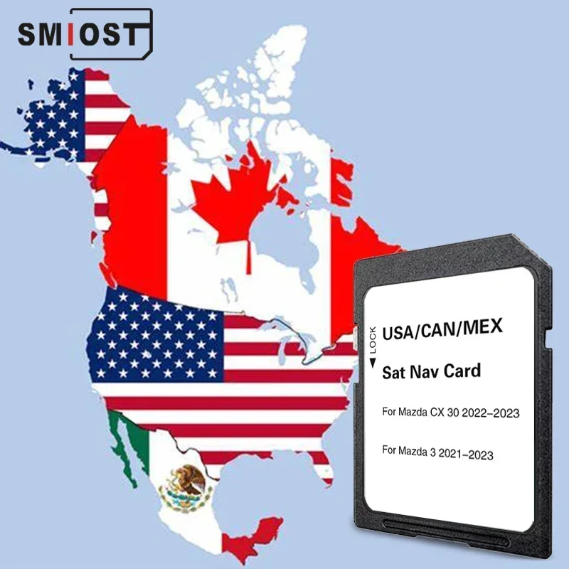 SMIOST New for Mazda 3 CX-30 Car USA/CAN/MEX Maps 16GB Navigation SD Card GPS 2023 Memory Card Sat Navi
SMIOST New for Mazda 3 CX-30 Car USA/CAN/MEX Maps 16GB Navigation SD Card GPS 2023 Memory Card Sat Navi