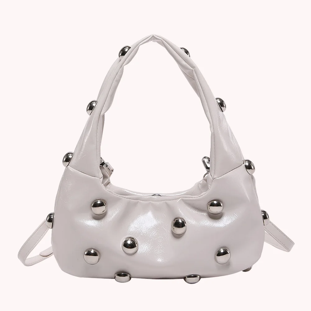 Women PU Rivet Shoulder Bag Stylish Crossbody Bag Adjustable Strap Cool Sling Bag Punk Style Satchel Purse Outdoor Travel Bag
Women PU Rivet Shoulder Bag Stylish Crossbody Bag Adjustable Strap Cool Sling Bag Punk Style Satchel Purse Outdoor Travel Bag