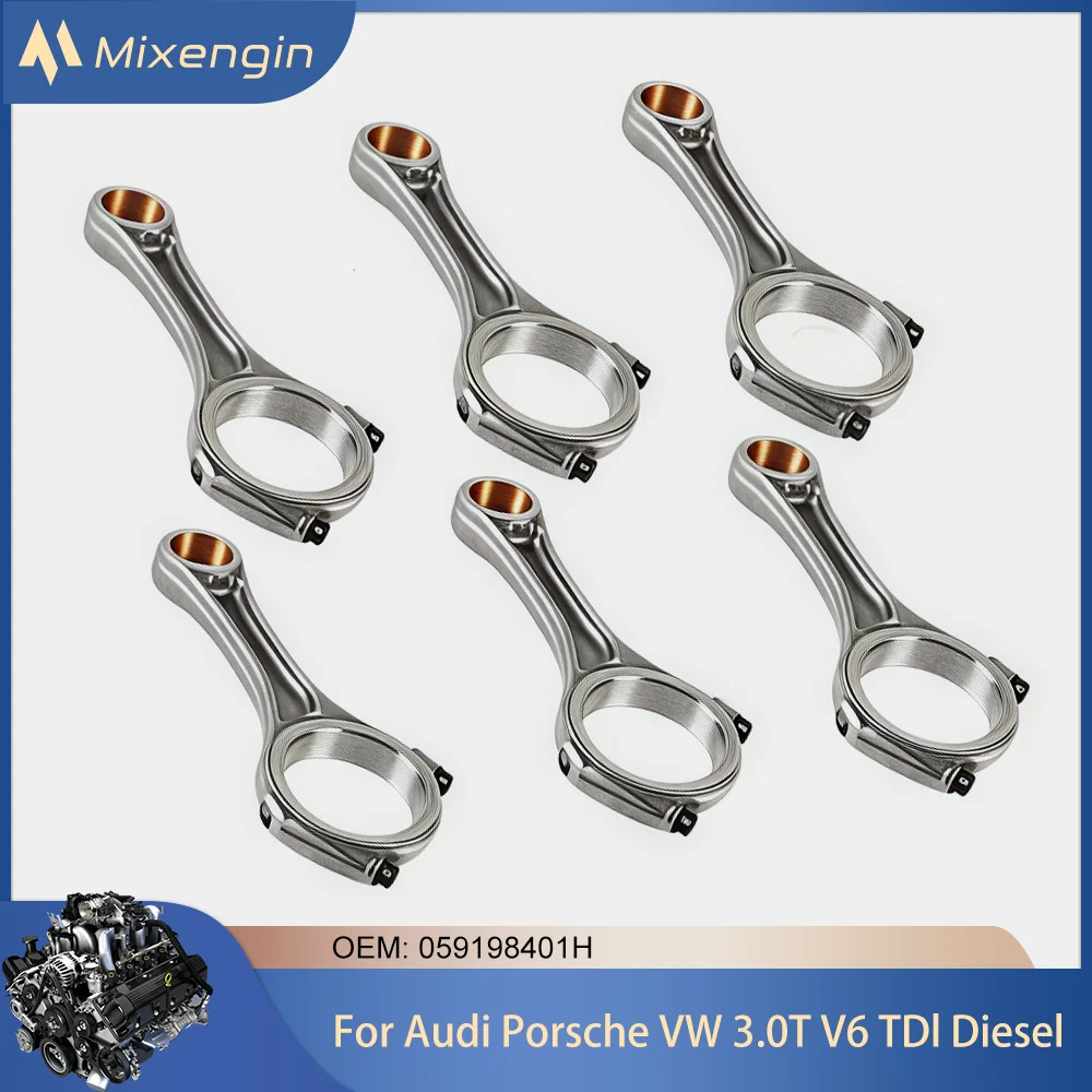 6pcs Engine Parts Connecting rod Kit Fit 3.0T TDI V6 Diesel For Audi A4 A5 A6 A7 A8 Q5 Q7 Porsche Volkswagen 3.0L 059198401H
6pcs Engine Parts Connecting rod Kit Fit 3.0T TDI V6 Diesel For Audi A4 A5 A6 A7 A8 Q5 Q7 Porsche Volkswagen 3.0L 059198401H