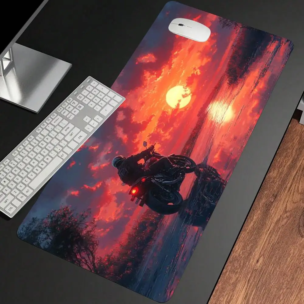 Motorcycle boy mouse pad, red sunset landscape anti-slip tablepad, wear-resistant rubber base, computer notebook expansion board
Motorcycle boy mouse pad, red sunset landscape anti-slip tablepad, wear-resistant rubber base, computer notebook expansion board