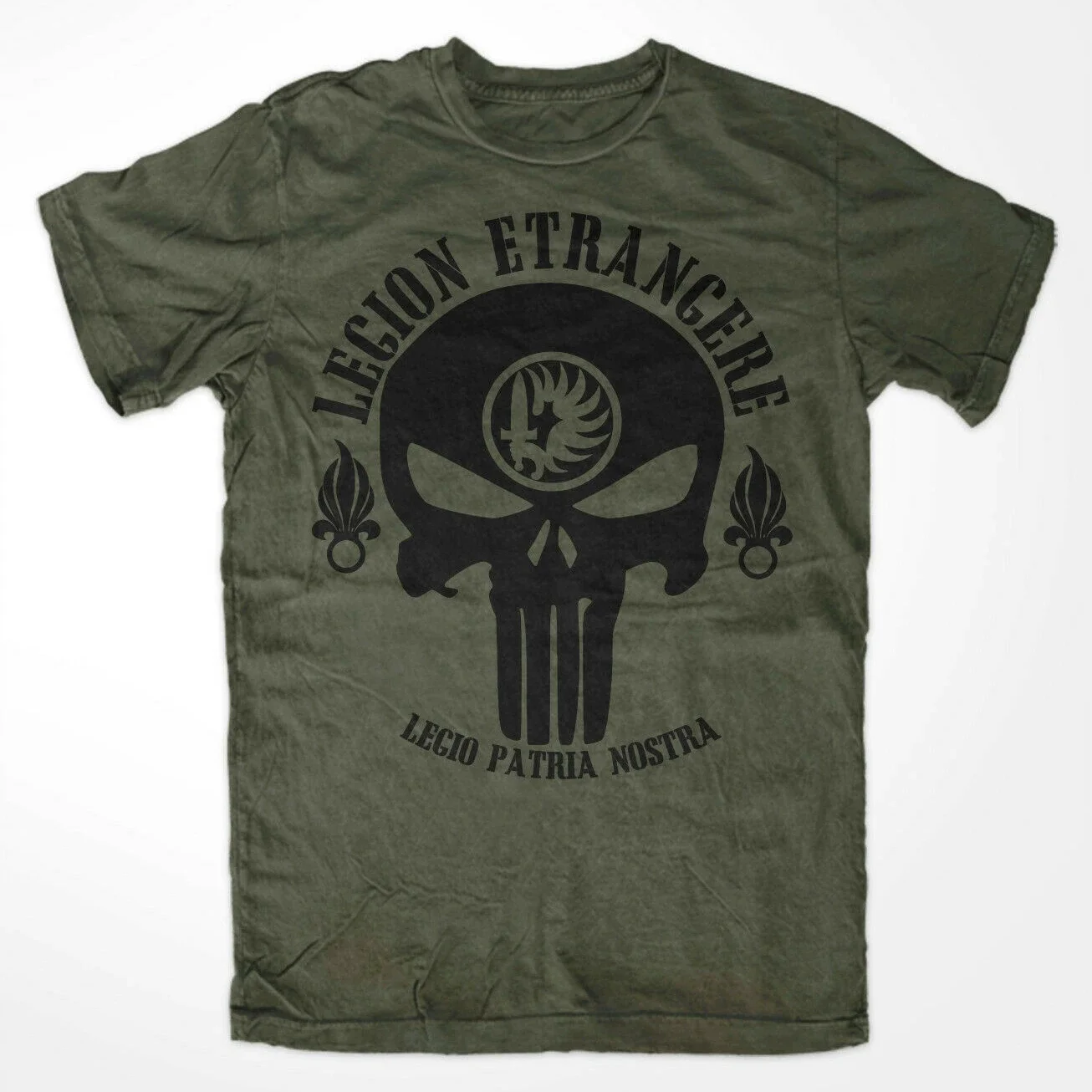 Fremdenlegion Legio Patria Nostra. Legion Etrangere Skull T-Shirt Premium Cotton Short Sleeve O-Neck Mens T Shirt New S-3XL
Fremdenlegion Legio Patria Nostra. Legion Etrangere Skull T-Shirt Premium Cotton Short Sleeve O-Neck Mens T Shirt New S-3XL