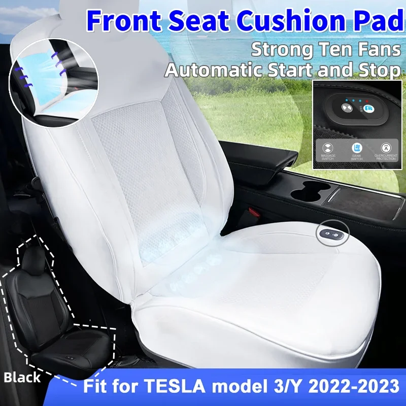 Black/White Car Front Seat Cushion Pad Full Surround Summer Cool And Massage Ventilated Seat Cushion Cover for Tesla Model 3 Y
Black/White Car Front Seat Cushion Pad Full Surround Summer Cool And Massage Ventilated Seat Cushion Cover for Tesla Model 3 Y