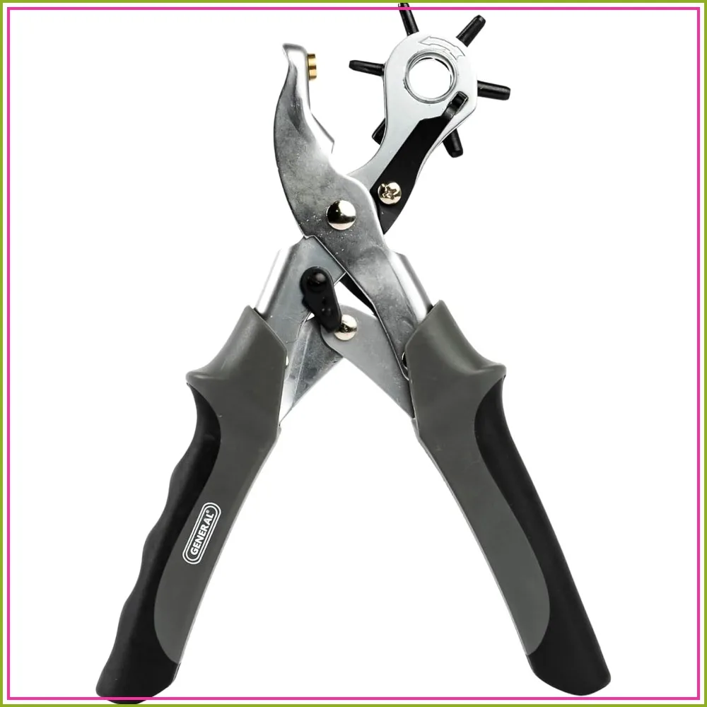 Revolving Punch Pliers 73-6 Multi-Hole Sizes for Leather, Rubber, Plastic Hobbies Crafts
Revolving Punch Pliers 73-6 Multi-Hole Sizes for Leather, Rubber, Plastic Hobbies Crafts