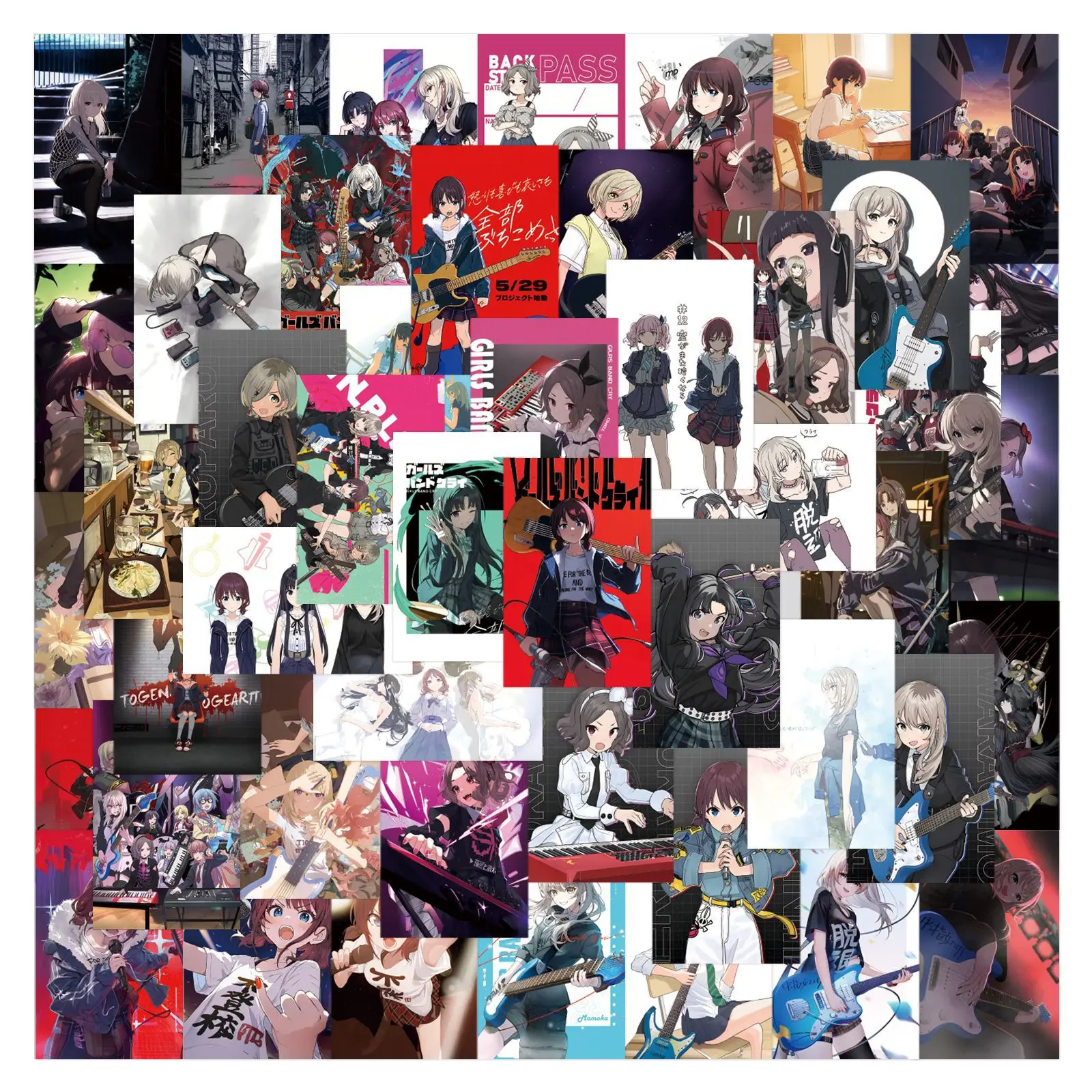 80PCS GIRLS BAND CRY Cartoon DIY Stickers Music Anime Graffiti Cute Girl Decoration Fridge Laptop Guitar Car Bike Decals
80PCS GIRLS BAND CRY Cartoon DIY Stickers Music Anime Graffiti Cute Girl Decoration Fridge Laptop Guitar Car Bike Decals
