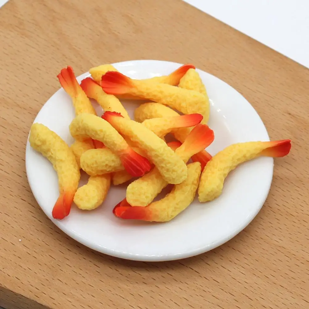 Useful Miniature Shrimp Tail Vivid Compact Dollhouse Shrimp Tail Model Miniature Shrimp Tail Model 10Pcs
Useful Miniature Shrimp Tail Vivid Compact Dollhouse Shrimp Tail Model Miniature Shrimp Tail Model 10Pcs