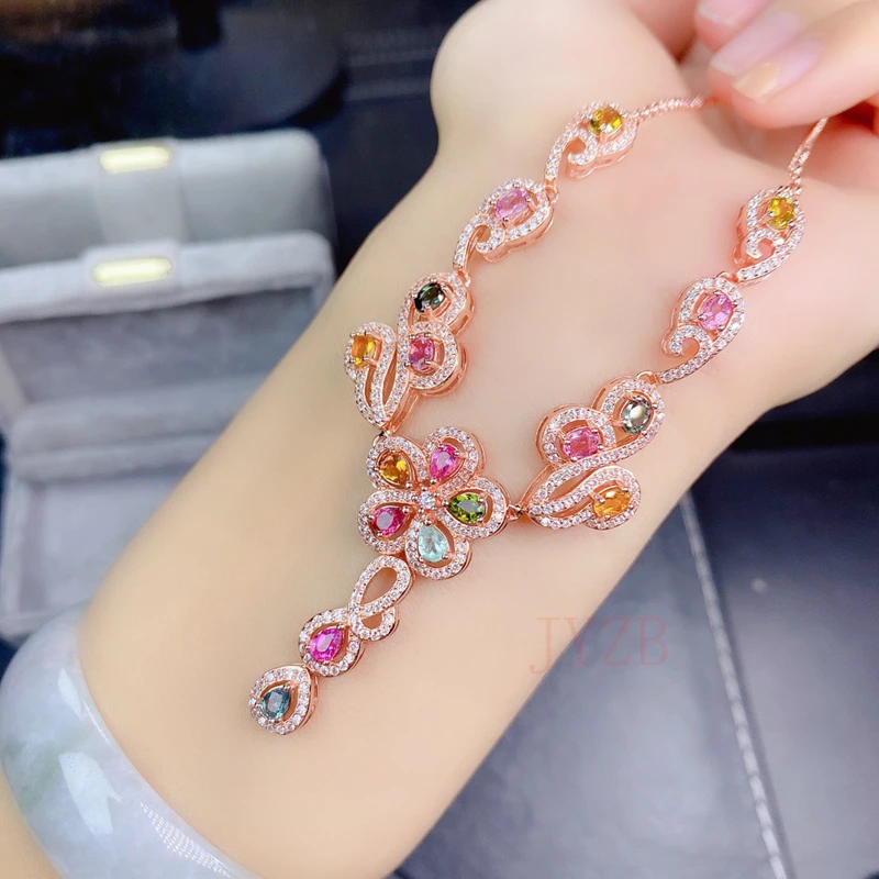 Fine jewelry natural tourmaline necklace small design French light luxury high sense fashion women jewelry
Fine jewelry natural tourmaline necklace small design French light luxury high sense fashion women jewelry