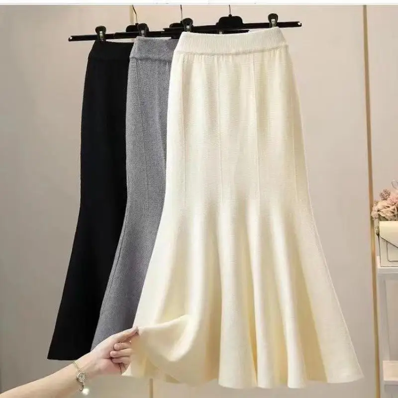 Women's Skirts Knitted Long Skirts For Women Fashion 2024 Autumn Winter Solid Color Green Vintage Slim A-line Skirts For Woman
Women's Skirts Knitted Long Skirts For Women Fashion 2024 Autumn Winter Solid Color Green Vintage Slim A-line Skirts For Woman