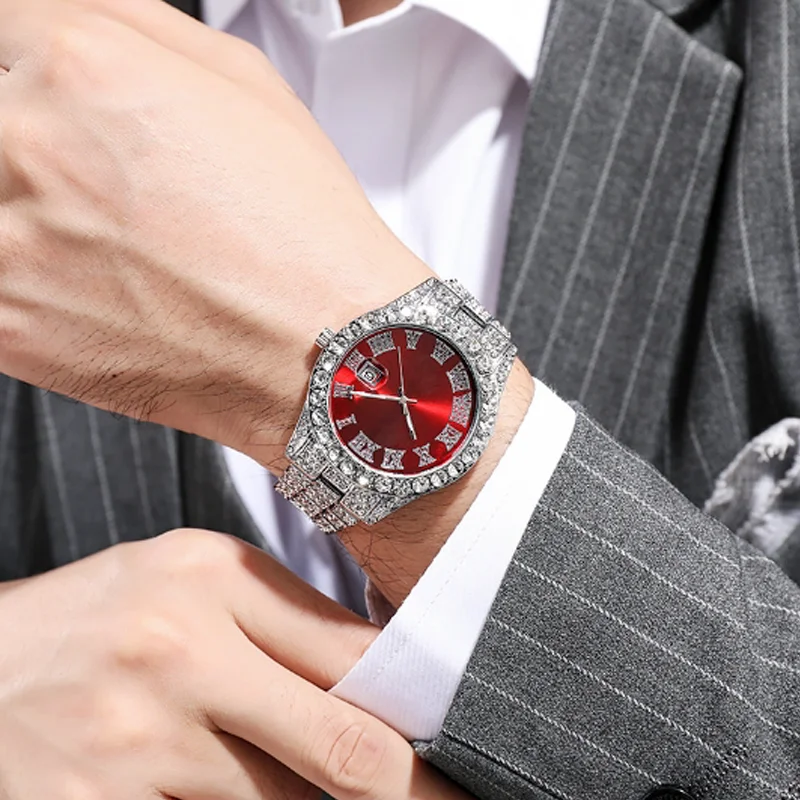 Высококачественный стальной браслет с бриллиантами, модные кварцевые часы с водными бриллиантами, мужские часы Starry Sky
Высококачественный стальной браслет с бриллиантами, модные кварцевые часы с водными бриллиантами, мужские часы Starry Sky