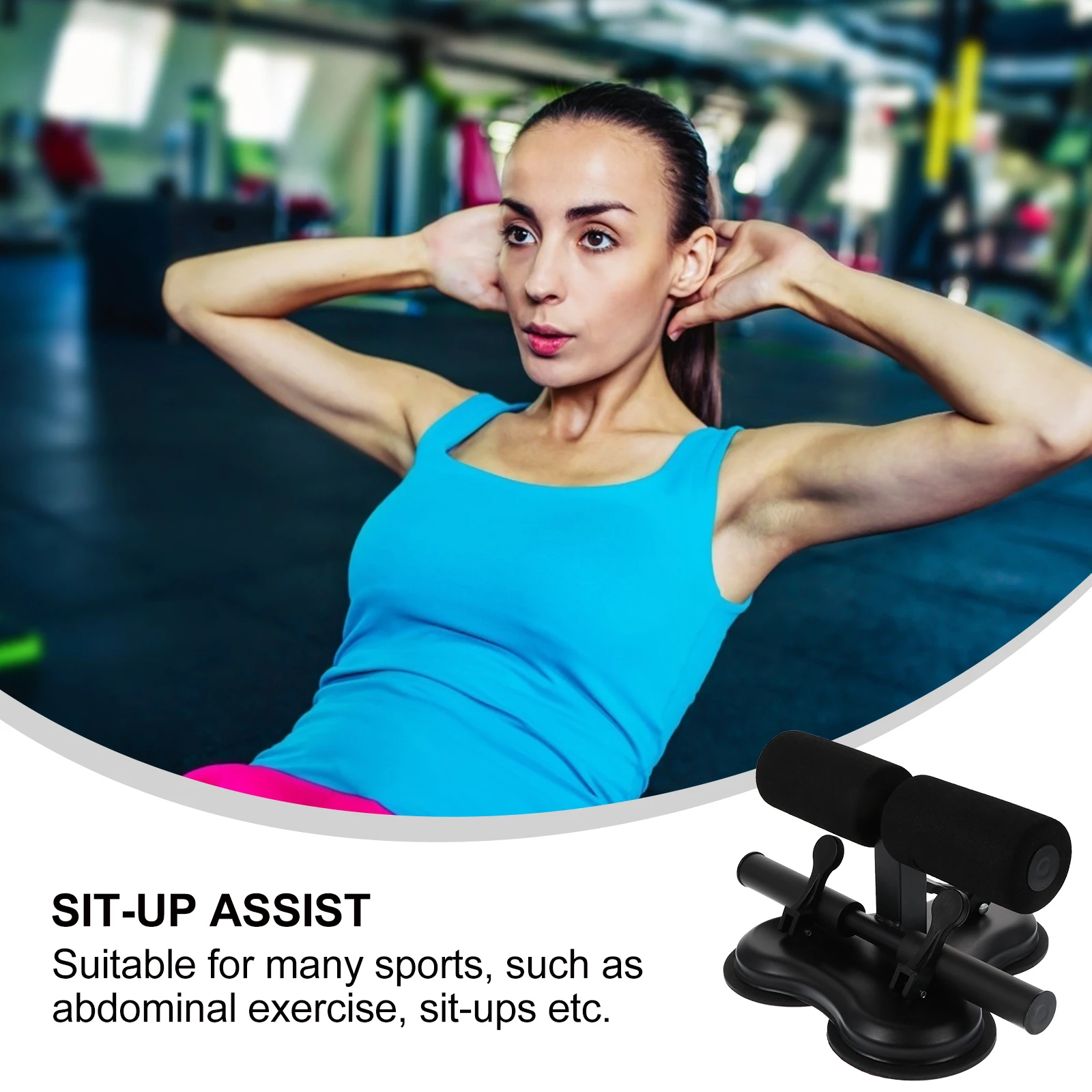 1pc Adjustable Sit-Up Assist Device Portable Abdominal Curl Machine Home Belly Fitness Equipment For Crunches Aid Gym Sturdy
1pc Adjustable Sit-Up Assist Device Portable Abdominal Curl Machine Home Belly Fitness Equipment For Crunches Aid Gym Sturdy