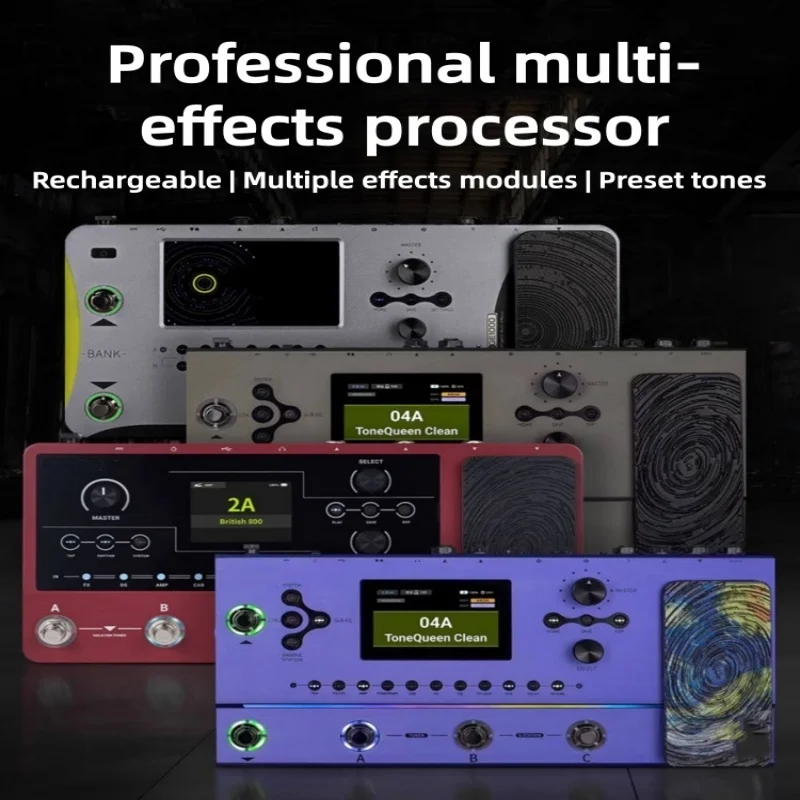Guitar Multi Effects Pedal with Multiple Effect Modules Built-in Preset Tones, for Electric Guitar Bass, Stage and Practice Use
Guitar Multi Effects Pedal with Multiple Effect Modules Built-in Preset Tones, for Electric Guitar Bass, Stage and Practice Use
