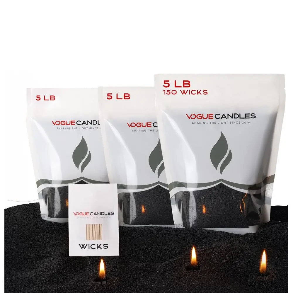 Candles Black Pearled Candle Sand Wax 5 LB Mothers Day Candle with 150 Cotton Wicks for DIY Home Lighting PlantBased amp Reusab
Candles Black Pearled Candle Sand Wax 5 LB Mothers Day Candle with 150 Cotton Wicks for DIY Home Lighting PlantBased amp Reusab